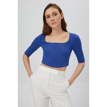 Babokah Korse Crop T-Shırt