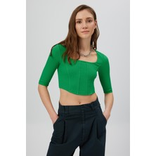 Babokah Korse Crop T-Shırt