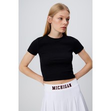 Babokah Çizgili Kısa Kol T-Shırt