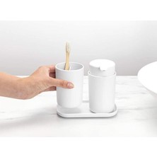 Kuantum BYM  Brabantia Renew White 3 Parça Banyo Seti