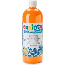 Carioca Tempera Boya (Süper Yıkanabilir) 1000Ml - 1350Gr - Plastik Şişede - Portakal