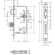 Assa Abloy N1000 Assa Abloy Onesystem N1000 Pz Tip Gömme Kilit