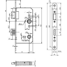 Assa Abloy Onesystem N1001 Wc Tipi Gömme Kilit