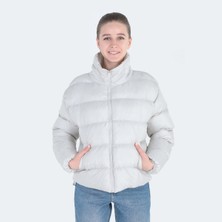 Slazenger BAILEY IN Kadın Şişme Taş Gri Mont & Kaban