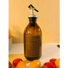 Saccura Dekor Yağdanlık Amber Cam Zeytinyağı ve Nar Ekşisi 300 ml 2'li