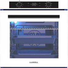 Luxell 88 Litre Platinium Beyaz Ank Set A68-SGF3 Fırın /OC88 Cam Ocak/ Da6 835 Davlumbaz Kumandalı