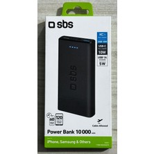 Sbs Powerbank 10.000 Mah 2 USB 2.1 A Taşınabilir Şarj Cihazı TTBB10000FASTK