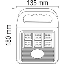 N&D Lighting Forlife 20WATT Solar Şarjlı Fonksiyonel Fener