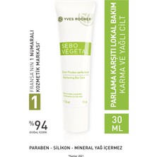 Sebo Vegetal - Ultra Hafif Dokulu, Anında Matlık Sağlayan, Parlama Karşıtı Lokal Bakım- 30 ml