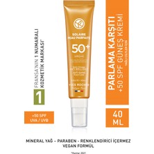 Yves Rocher SPF 50+ Yüksek Korumalı Parlama ve Leke Karşıtı Yüz Güneş Kremi/Solaire Peau Parfaite-40 ml