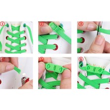 Palwin Takbırak Yeni Nesil Pratik Bağcık Elastic Shoelace Klipsli Lastikli Bot, Çocuk, Ayakkabı Bağcığı