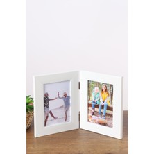 Decolıfe İkili Fotoğraf Çerçevesi, Menteşeli Çerçeve, Fotoğraf Çerçevesi, Anı Çerçevesi, Resim Çerçevesi, Çoklu Çerçeve 13X18