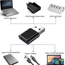 İstanbul Teknoloji USB 3.0 Erkek To Type C 3.1 Dişi Çevirici Şarj ve Data Aparatı