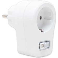 Melek Store Powermaster 16816 Tekli Beyaz Anahtarlı Akım Korumalı Priz (10A-2500W)(İNTERNET Satışı 25 Tl Altı Yasak)