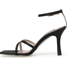 Nine West Neyyas 3fx Siyah Kadın Topuklu Sandalet