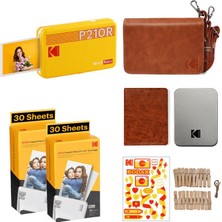 Kodak Mini 2 Retro - Taşınabilir Fotoğraf Yazıcısı + Bundle ( Sarı )