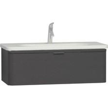 VitrA Nest Trendy 1 Çekmeceli Lavabo Dolabı 100 cm Antrasit 56140