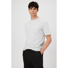 Babokah Baskılı Cepli  Kısa Kol T-Shırt