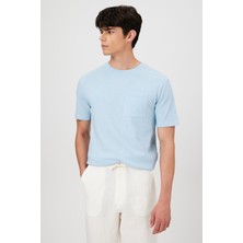 Babokah Baskılı Cepli  Kısa Kol T-Shırt