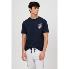 Babokah Ön Arka Baskılı Basıc Kısa Kol T-Shırt