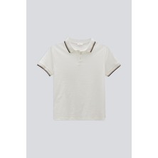 Babokah (Kids Boy) Polo Yaka Nakışlı T-Shırt