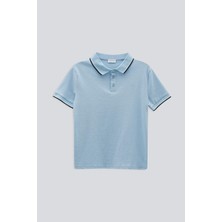 Babokah (Kids Boy) Polo Yaka Nakışlı T-Shırt