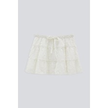 Babokah (Kids Girl) Dokulu Dantel Kısa Etek