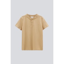 Babokah (Kids Boy) Hakim Yaka Nakışlı T-Shırt