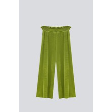 Babokah (Kids Girl) Pliseli Bel Lastikli Bol Pantolon
