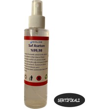 Edlab Saf Aseton | Extra Saf %99.98 | 250 ml 4 Adet | Sertifikalı