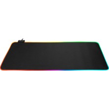 Rampage MP-24 Siyah 300*800*3mm RGB Ledli Gaming Mouse Pad