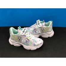 KAFKASLAR AYAKKABI Kız Çocuk Kelebek Desenli Renkli Ortopedik Sneakers Spor Ayakkabı
