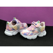 KAFKASLAR AYAKKABI Kız Çocuk Kelebek Desenli Renkli Ortopedik Sneakers Spor Ayakkabı