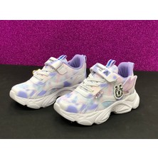 KAFKASLAR AYAKKABI Kız Çocuk Kelebek Desenli Renkli Ortopedik Sneakers Spor Ayakkabı