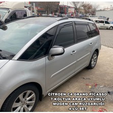 Caraks Citroen C4 Grand Picasso 7 Koltuk Araca Uyumlu Mügen Cam Rüzgarlığı 2007-2012 Arası 4 Lü Set-Caraks