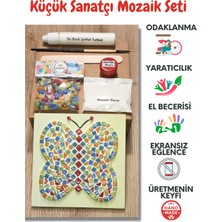 Zen Mozaik Çocuk Mozaik Seti-Dikkat ve El Becerisi Geliştirici Sanatsal Eğitici Oyuncak - Kelebek