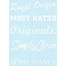 BS.Elektronik Arka Cam Yazısı - 5'li Sticker - Arka Cam Yazısı - 5'li Sticker Beyaz