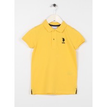 U.S. Polo Assn. Düz Sarı Erkek Çocuk T-Shirt TP01IY023