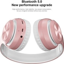 Ahanda Buldum P68 Bluetooth Kablosuz Stereo Kulaklık Pembe