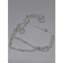 Yaşam Tohumu Ay Taşı Tesbih 6mm 99LUK Ara Düğümlü El Yapımı