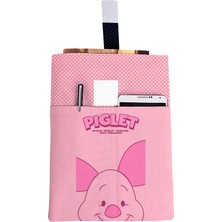 Hrs Piglet  Desenli Yıkanabilir Cepli Kitap Kılıfı 20 x 25 cm Çok Amaçlı Çanta Book Cover