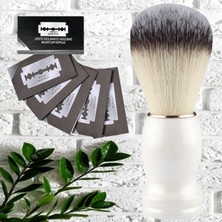 Qualis Shave F8 Tıraş Fırçası + Kase + 20 Adet Platinum Yaprak Jilet