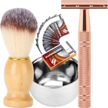 Qualis Shave S9 Full Metal Tıraş Makinesi + F7 Fırça + Kase + 10 Adet Platinum Yaprak Jilet