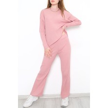 Lurex Uzun Kol Fitilli Takım Pembe1 - 10147.1567.