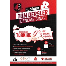 Nartest Yayınevi 8. Sınıf Tekyürek 1. Dönem 4’lü Tüm Dersler Deneme Sınavı