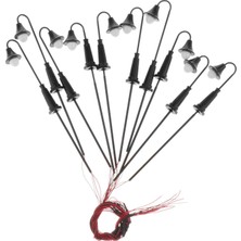 Vogue Element 2x 10 Adet Model Tek Kafa Sokak Işıkları Lamppost Düzeni 1/75 Ho Oo Ölçeği 1/100 Tt Ölçeği 1/150 N Ölçek (Yurt Dışından)