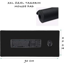 Noyiska Gamer 90CMX40CM Siyah Mause Ped Gaming Oyuncu Mouse Pad Kaydırmaz Mousepad Uzun Xxl Pad