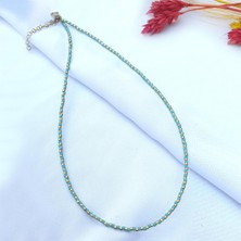 Pier Gümüş Elişi Turkuaz Kolye