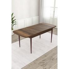 Canisa Concept Roz Serisi 80X132 Mdf Açılabilir Barok Ahşap Desen 6 Sandalye Gold Halkalı