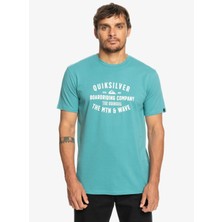 Quiksilver Qssurflockup Erkek Mavi Tişört